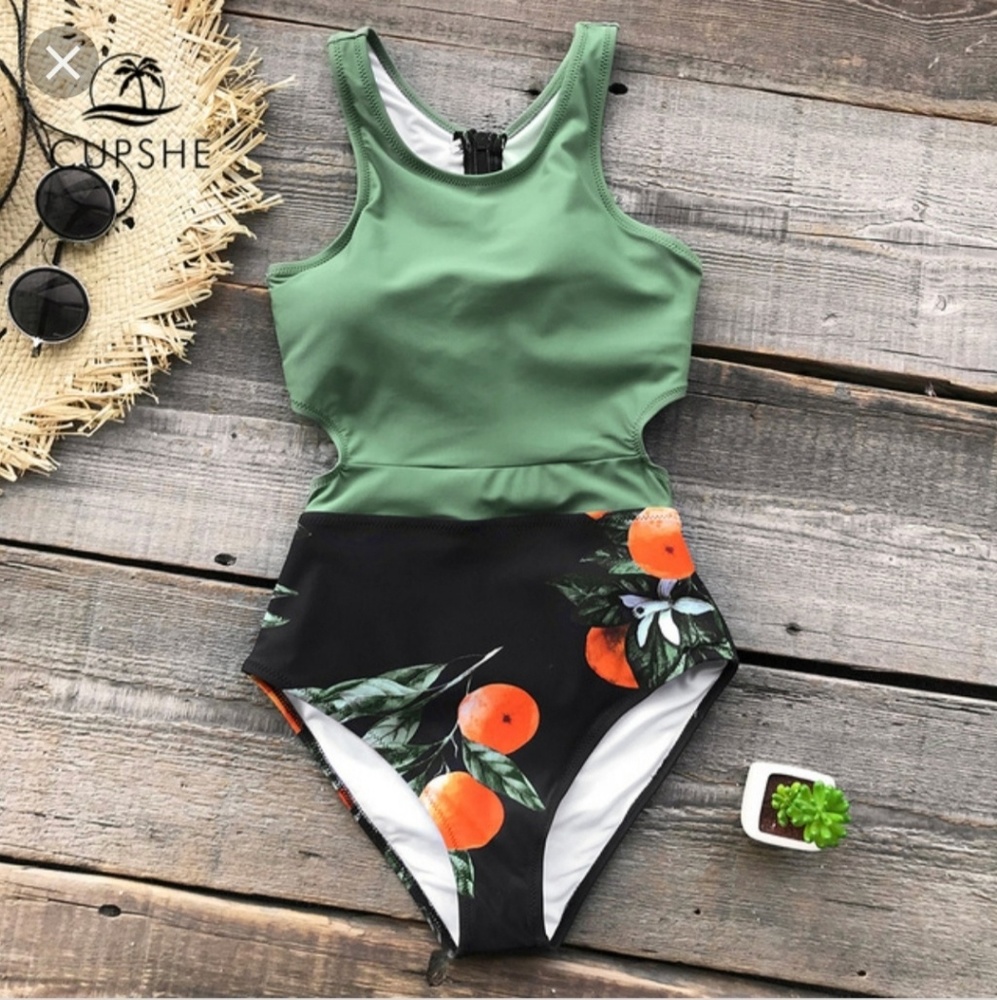 Cupshe One Piece 🍊🌴☀️ Sooo adorable. NEW in package.